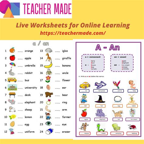How to create interactive worksheets on LiveWorksheets.